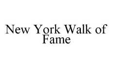 NEW YORK WALK OF FAME
