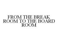 FROM THE BREAK ROOM TO THE BOARD ROOM