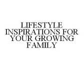 LIFESTYLE INSPIRATIONS FOR YOUR GROWING FAMILY