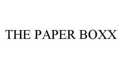 THE PAPER BOXX