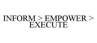 INFORM > EMPOWER > EXECUTE