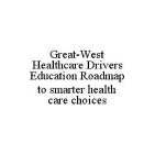 GREAT-WEST HEALTHCARE DRIVERS EDUCATION ROADMAP TO SMARTER HEALTH CARE CHOICES
