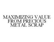 MAXIMIZING VALUE FROM PRECIOUS METAL SCRAP