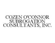 COZEN O'CONNOR SUBROGATION CONSULTANTS, INC.