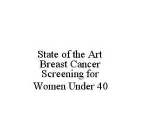 STATE OF THE ART BREAST CANCER SCREENING FOR WOMEN UNDER 40
