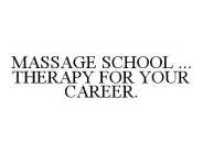 MASSAGE SCHOOL ... THERAPY FOR YOUR CAREER.