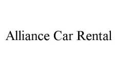 ALLIANCE CAR RENTAL