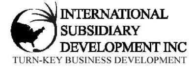 INTERNATIONAL SUBSIDIARY DEVELOPMENT INC TURN-KEY BUSINESS DEVELOPMENT