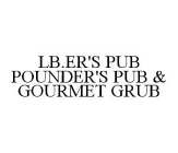 LB.ER'S PUB POUNDER'S PUB & GOURMET GRUB