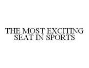 THE MOST EXCITING SEAT IN SPORTS