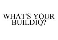 WHAT'S YOUR BUILDIQ?