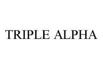 TRIPLE ALPHA