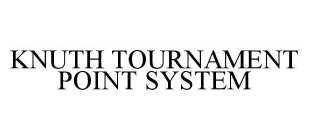 KNUTH TOURNAMENT POINT SYSTEM