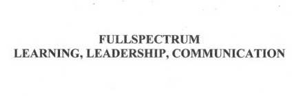 FULLSPECTRUM LEARNING, LEADERSHIP, COMMUNICATION