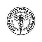 ACUTE & CHRONIC PAIN & SPINE CENTER PREVENTION PAIN TREATMENT REHABILITATION