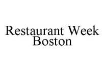RESTAURANT WEEK BOSTON