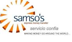SAMSO'S EXPRESS MONEY TRANSFER SERVICIO CONFIA MAKING MONEY GO AROUND THE WORLD...