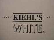KIEHL'S WHITE SINCE 1851