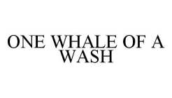 ONE WHALE OF A WASH