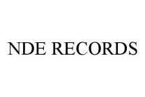 NDE RECORDS
