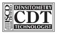 ISCD CERTIFIED DENSITOMETRY TECHNOLOGIST CDT
