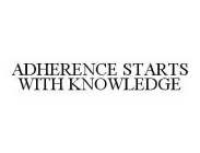 ADHERENCE STARTS WITH KNOWLEDGE