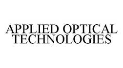 APPLIED OPTICAL TECHNOLOGIES