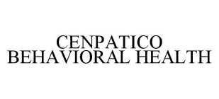 CENPATICO BEHAVIORAL HEALTH