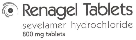 RENAGEL TABLETS SEVELAMER HYDROCHLORIDE 800 MG TABLETS