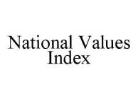NATIONAL VALUES INDEX