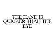 THE HAND IS QUICKER THAN THE EYE