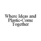 WHERE IDEAS AND PLASTIC-COME TOGETHER