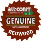 ALL-COAST FOREST PRODUCTS, INC. GENUINE WWW.ALL-COAST.COM REDWOOD