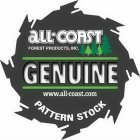 ALL-COAST FOREST PRODUCTS, INC. GENUINE WWW.ALL-COAST.COM PATTERN STOCK