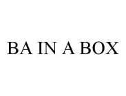 BA IN A BOX