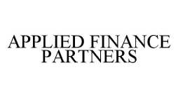 APPLIED FINANCE PARTNERS