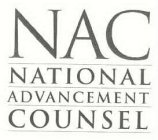 NAC NATIONAL ADVANCEMENT COUNSEL