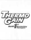 THERMOGAIN WORLD'S 1ST MUSCLEBUILDING THERMOGENIC