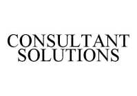 CONSULTANT SOLUTIONS