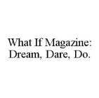 WHAT IF MAGAZINE: DREAM, DARE, DO.