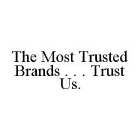 THE MOST TRUSTED BRANDS . . . TRUST US.