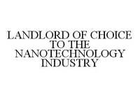 LANDLORD OF CHOICE TO THE NANOTECHNOLOGY INDUSTRY