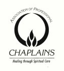 ASSOCIATION OF PROFESSIONAL CHAPLAINS HEALING THROUGH SPIRITUAL CARE