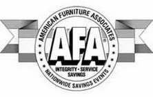 AMERICAN FURNITURE ASSOCIATES (AFA) NATIONWIDE SAVINGS EVENTS INTEGRITY SERVICE SAVINGS