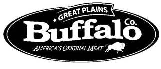 GREAT PLAINS BUFFALO CO. AMERICA'S ORIGINAL MEAT