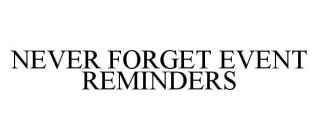 NEVER FORGET EVENT REMINDERS