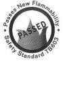 PASSES NEW FLAMMABILITY SAFETY STANDARD TB603 PASSED