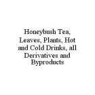 HONEYBUSH TEA, LEAVES, PLANTS, HOT AND COLD DRINKS, ALL DERIVATIVES AND BYPRODUCTS