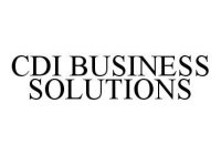 CDI BUSINESS SOLUTIONS