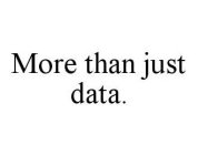 MORE THAN JUST DATA.